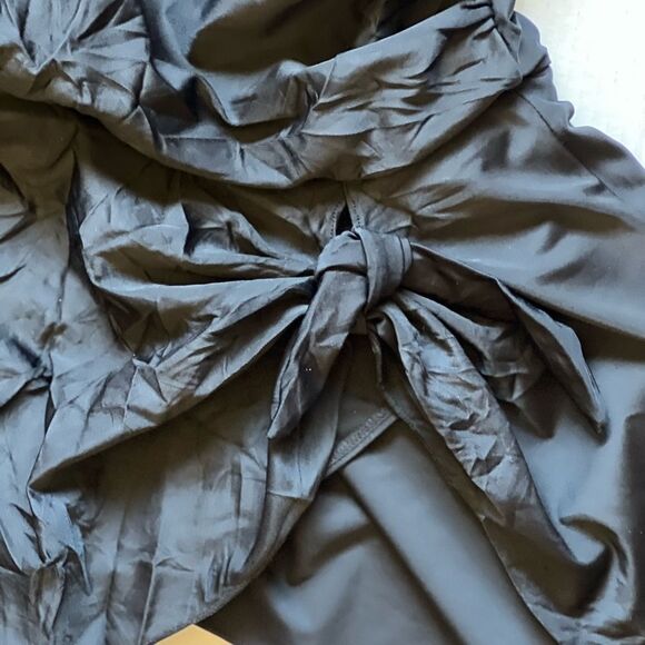 NWT Kate Kasin Women V-Neck Swim Dress with Attached bottoms Black Sz L - Picture 4 of 4